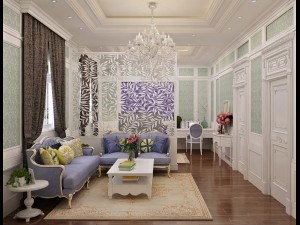 neoclassic bedroom Modèle 3D