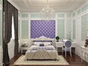 neoclassic bedroom Modèle 3D