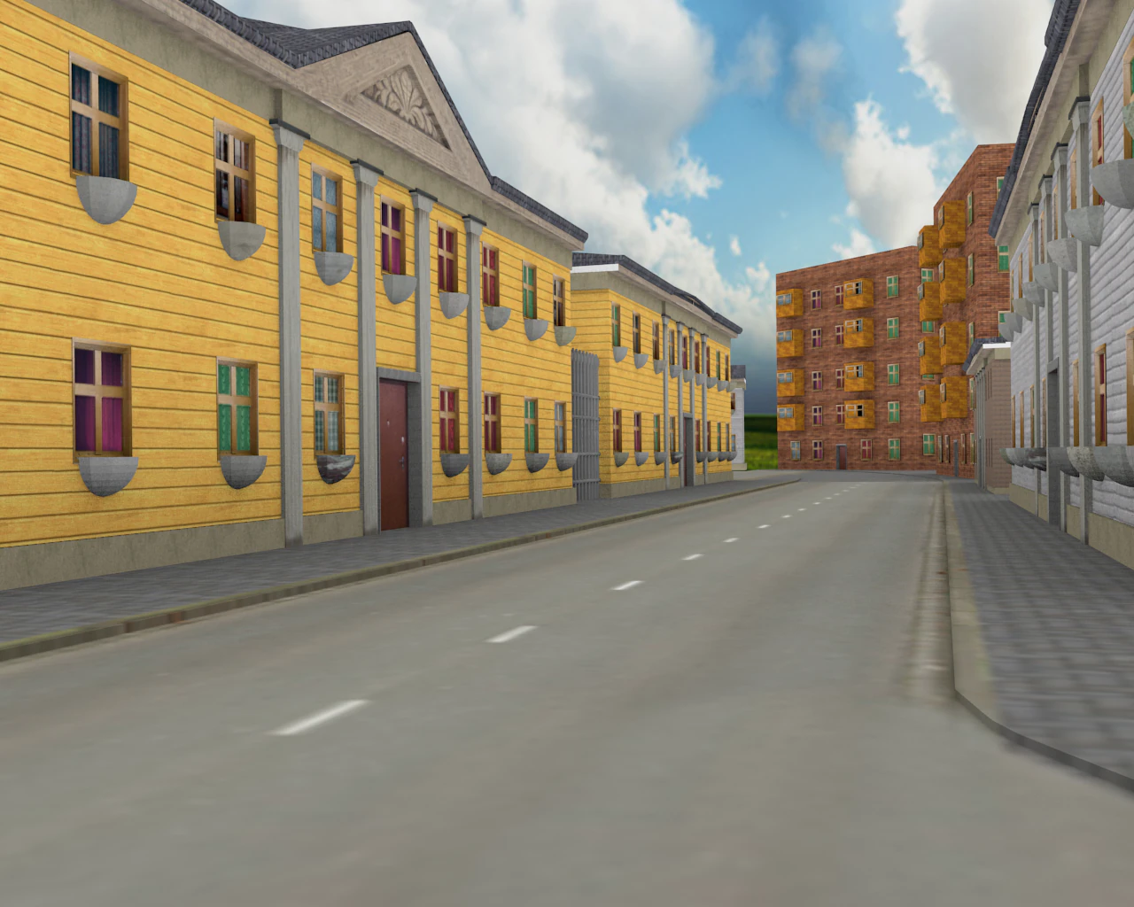 street 3D Model .c4d .max .obj .3ds .fbx .stl .blend 