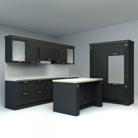 scavolini kitchen Modelo 3D .c4d .max .obj .3ds .fbx .stl .blend 