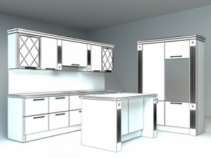 scavolini kitchen Modelo 3D