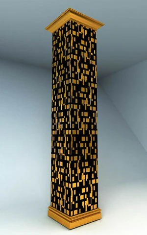 स्तंभ 3D मॉडल .c4d .max .obj .3ds .fbx .stl .blend 