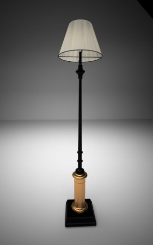 floor lamp 3D Model .c4d .max .obj .3ds .fbx .stl .blend 