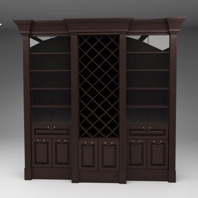 skrzynka na wino Model 3D .c4d .max .obj .3ds .fbx .stl .blend 