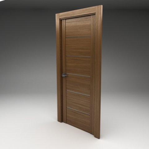high  tech door 3D-Modell .c4d .max .obj .3ds .fbx .stl .blend 