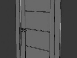 high  tech door 3D-Modell