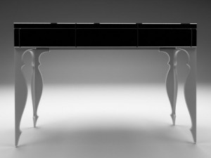 dv home console table 3D 模型
