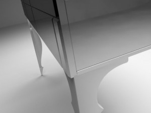 dv home console table 3D 模型