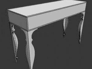 dv home console table 3D 模型