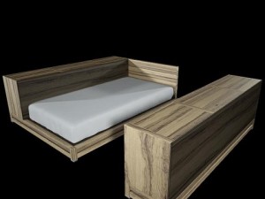 childrens bed Modello 3D