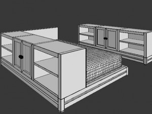 childrens bed Modello 3D