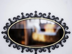 art  deco mirror chistopher guy 3D Model