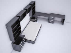 children furniture bedroom Modelo 3D