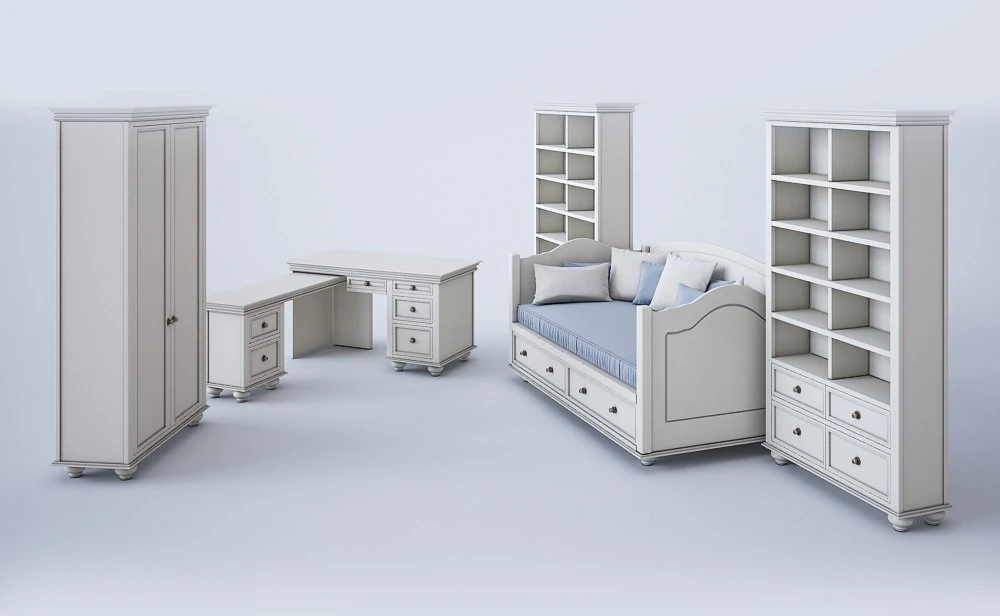 furniture set provence 3D Model .c4d .max .obj .3ds .fbx .stl .blend 