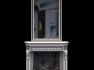 壁炉和镜子 3D 模型