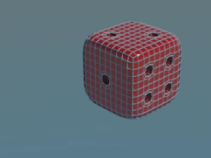 dice modeled in blender 3D Model