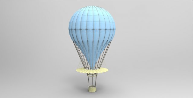 hot air balloon 3D Model .c4d .max .obj .3ds .fbx .stl .blend 