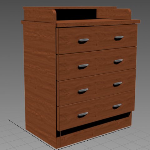 commode 3D-Modell .c4d .max .obj .3ds .fbx .stl .blend 