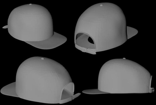 Snapback Hat Extender by TripleU, Download free STL model