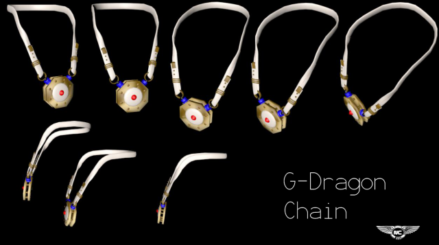 gdragon chain crayon videoclip 3D Model .c4d .max .obj .3ds .fbx .stl .blend 