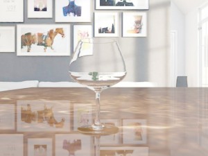 wine glass 3D Модель