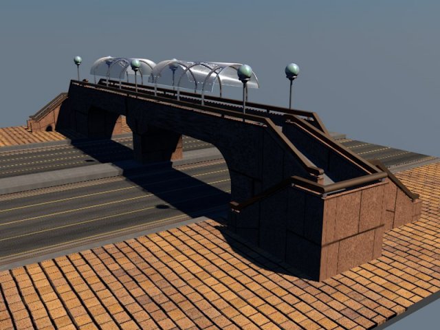 bridge 3D 모델 .c4d .max .obj .3ds .fbx .stl .blend 