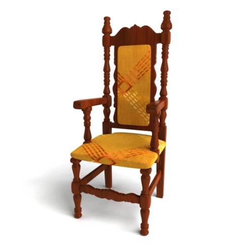 antique chair 3D मॉडल .c4d .max .obj .3ds .fbx .stl .blend 