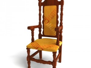 antique chair Model 3D