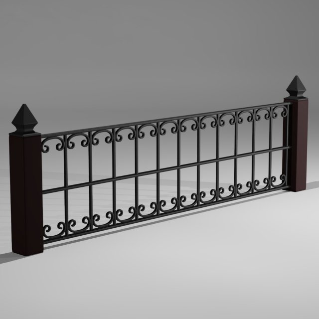railing 3Dモデル .c4d .max .obj .3ds .fbx .stl .blend 