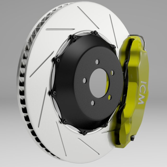 brake kit 3D Model .c4d .max .obj .3ds .fbx .stl .blend 