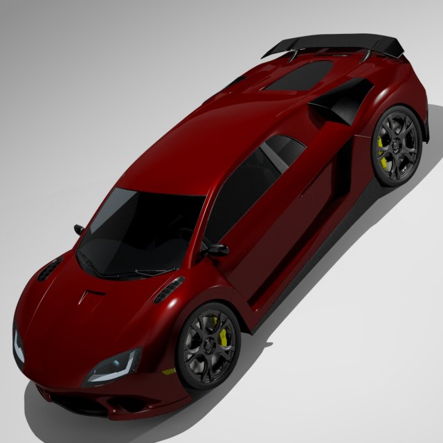 concept car 3D Model .c4d .max .obj .3ds .fbx .stl .blend