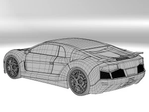 carro-conceito Modelo 3D