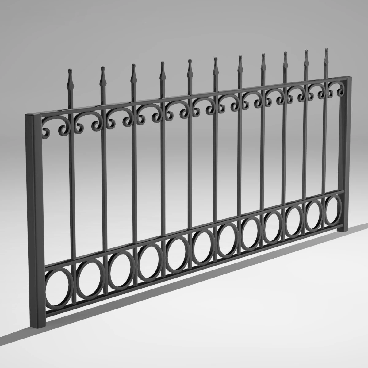 railing 3D Model .c4d .max .obj .3ds .fbx .stl .blend 