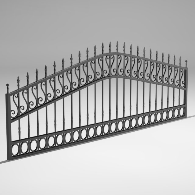 railing 3D Model .c4d .max .obj .3ds .fbx .stl .blend 