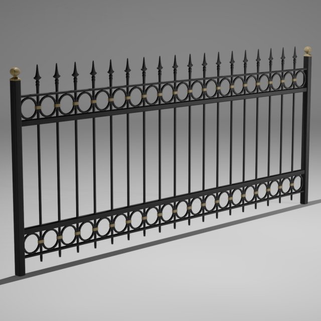 railing 3D Model .c4d .max .obj .3ds .fbx .stl .blend 