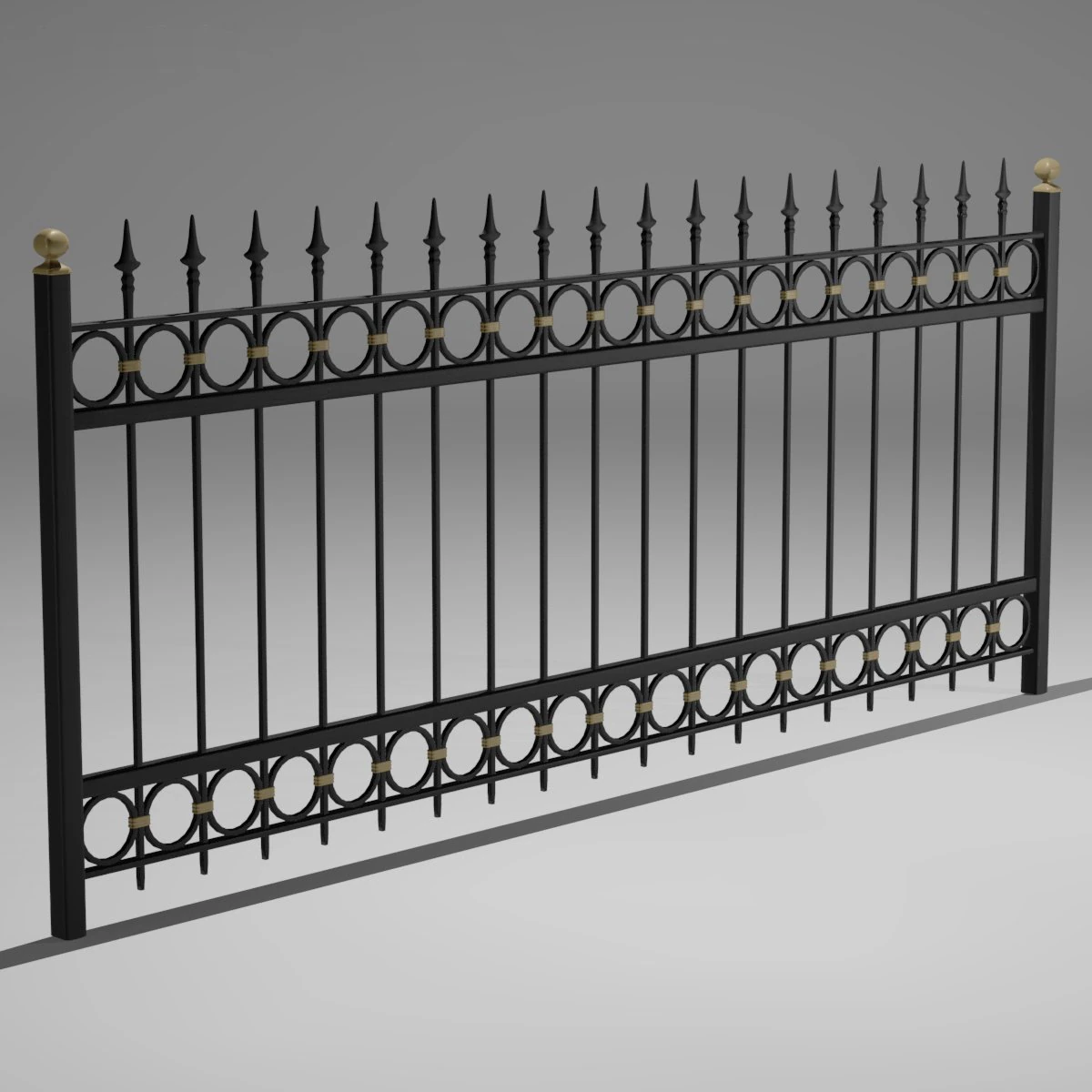 railing 3D Model .c4d .max .obj .3ds .fbx .stl .blend 