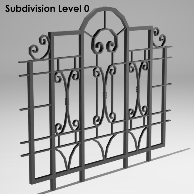 railing 3D Model .c4d .max .obj .3ds .fbx .stl .blend 