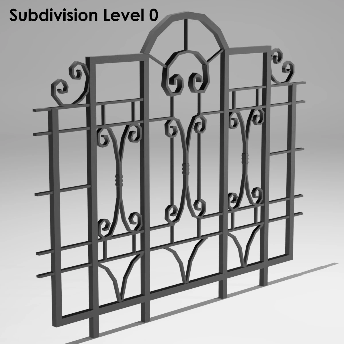 railing 3D Model .c4d .max .obj .3ds .fbx .stl .blend 