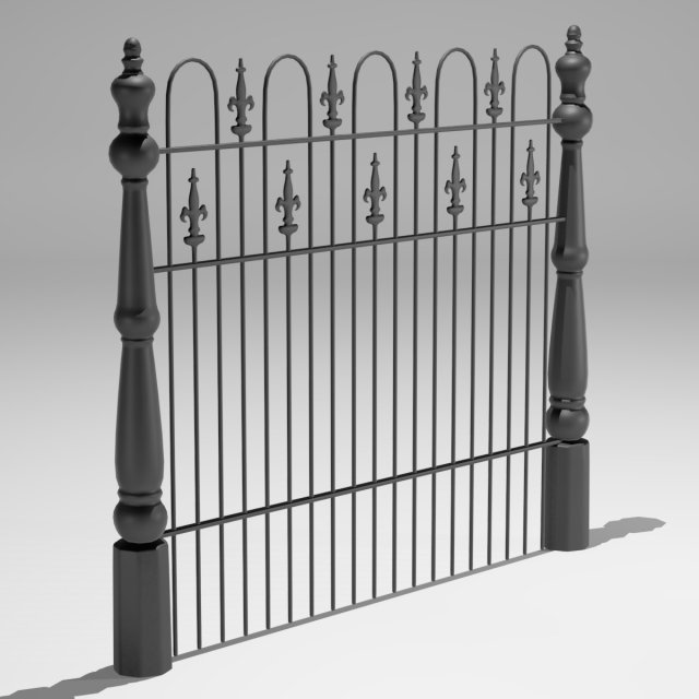 railing 3D Model .c4d .max .obj .3ds .fbx .stl .blend 
