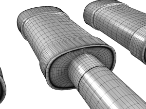 exhaust 3D 模型
