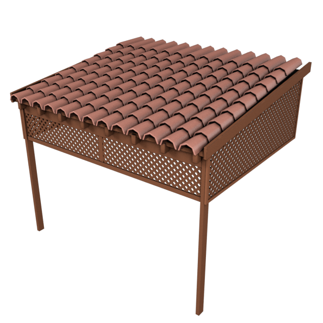balcony roof Modelo 3D .c4d .max .obj .3ds .fbx .stl .blend 