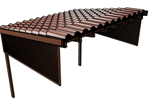 balcony roof Modelo 3D