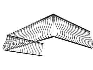 balcony railing 3Dモデル
