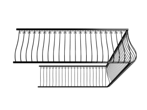balcony railing 3Dモデル