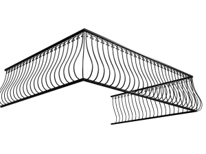 balcony railing 3Dモデル