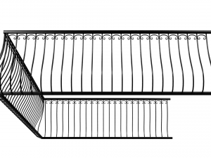 balcony railing 3Dモデル