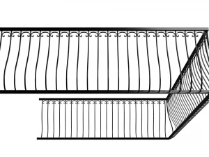 balcony railing 3D Model