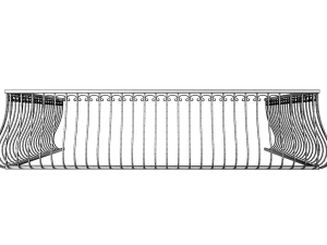 balcony railing 3Dモデル