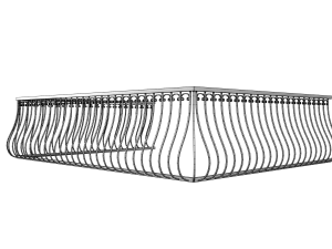 balcony railing 3Dモデル