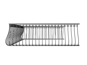 balcony railing 3Dモデル
